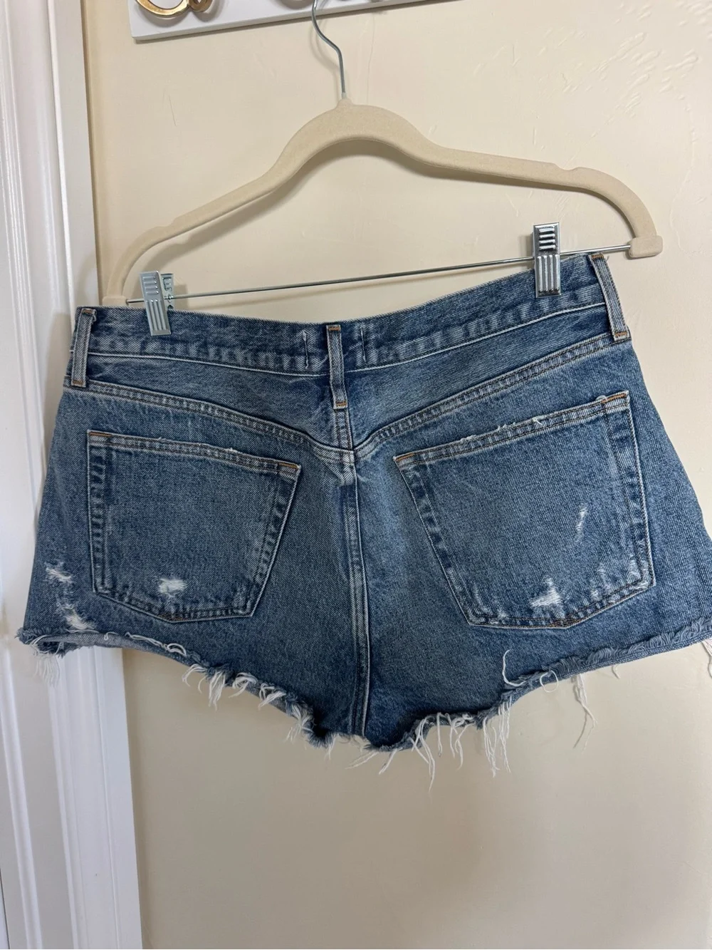 AGOLDE Distressed Denim Cutoff Shorts | Size 30 | Premium Designer Denim